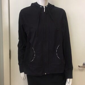 Women's zip up cotton hoodie sz L